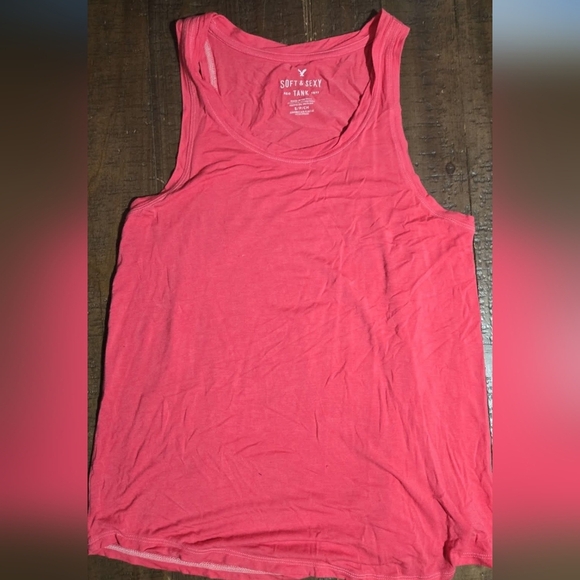 Small American Eagle Outfitters Pink Tank Top Minimalist Everyday Essentials - Picture 2 of 2